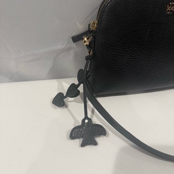 Tory Burch Perry Peace Pebbled Leather Crossbody - Picture 4 of 5